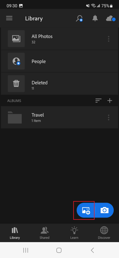 Adobe Lightroom mobile tutorial screenshot