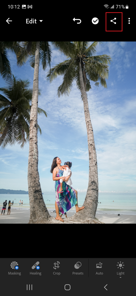 Adobe Lightroom mobile tutorial screenshot