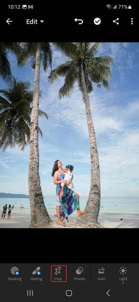 Adobe Lightroom mobile tutorial screenshot