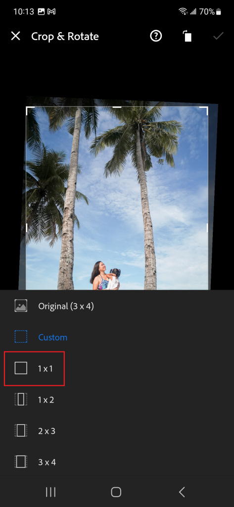 Adobe Lightroom mobile tutorial screenshot